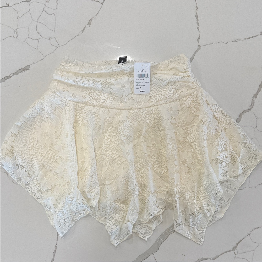 Windsor Cream Lace Skirt